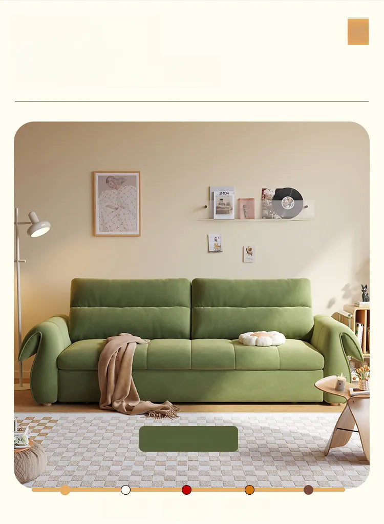 ソファー オレンジグリーン ホワイト ライトグレー 無垢材 fmgj-3295