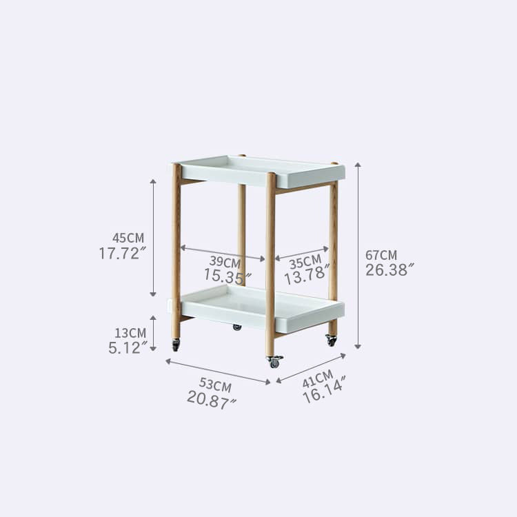 収納ワゴン 無垢材使用 幅53cm カラー2タイプ fmy-1150