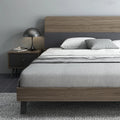 ベッド ブラウン/グレー 無垢材 パイン foyhc-3386