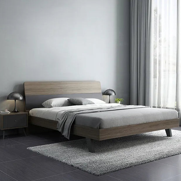 ベッド ブラウン/グレー 無垢材 パイン foyhc-3386