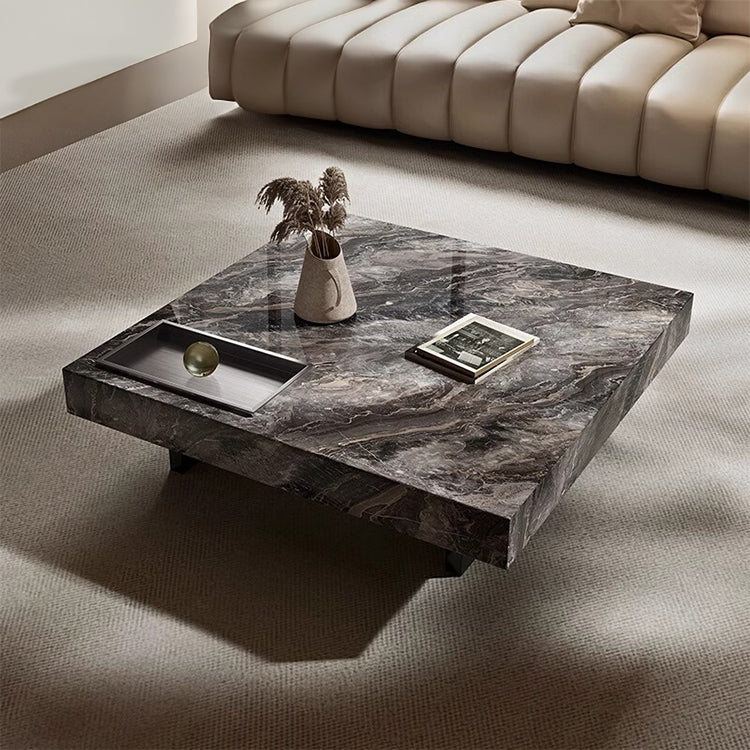 リビングローテーブル　センターテーブル　セラミック製天板耐久性抜群　おしゃれな大理石調仕上げ。fplk-5022