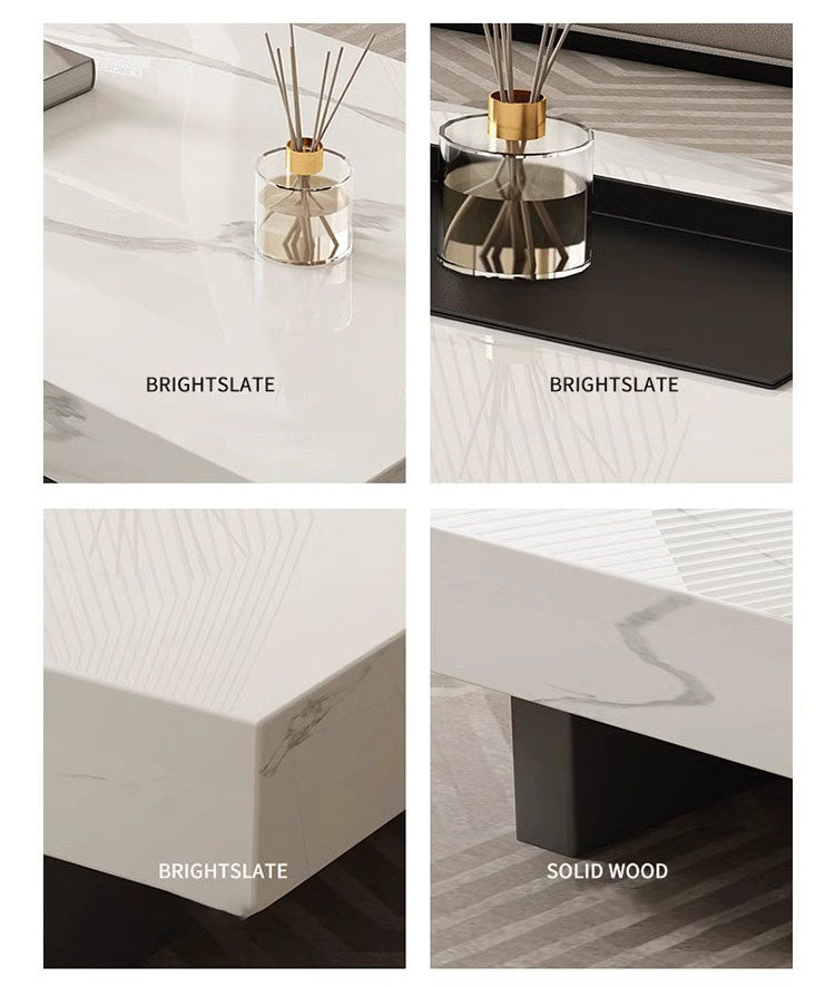 コーヒーテーブル リビングローテーブル　大理石調のセラミック製高級モダン家具　fplk-5023