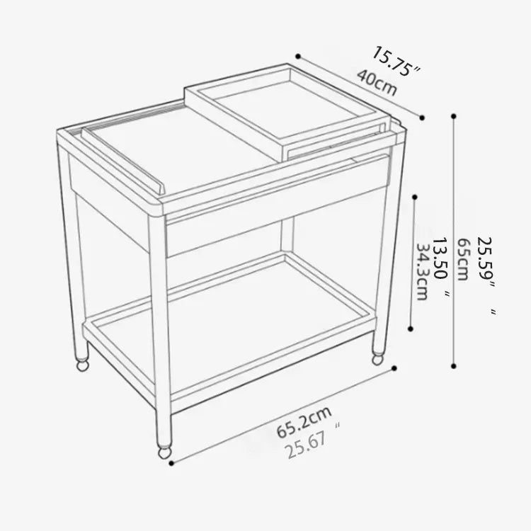 サイドテーブル ガラス使用 無垢材使用 幅65cm キャメル fpmxm-2783
