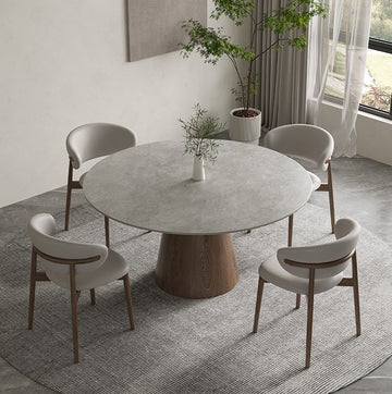 ラウンドテーブル　モダン丸テーブル　ダイニングテーブル　カフェ家具　fsm-315-BN