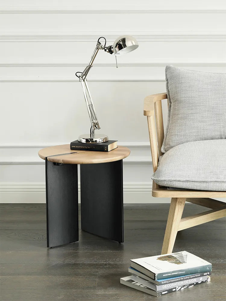 センターテーブル ナチュラル ライトブラウン ブラック オーク fsz-3302