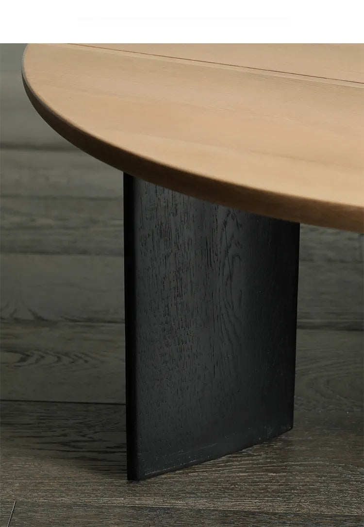 センターテーブル ナチュラル ライトブラウン ブラック オーク fsz-3302