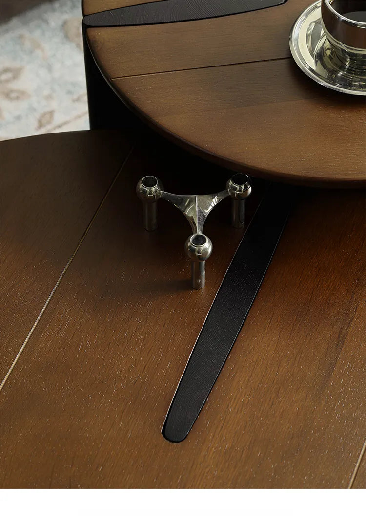 センターテーブル ナチュラル ライトブラウン ブラック オーク fsz-3302