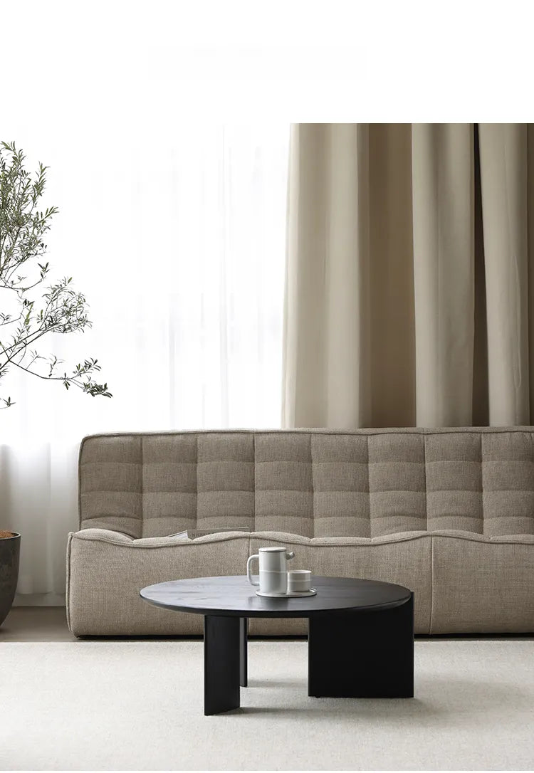 センターテーブル ナチュラル ライトブラウン ブラック オーク fsz-3302