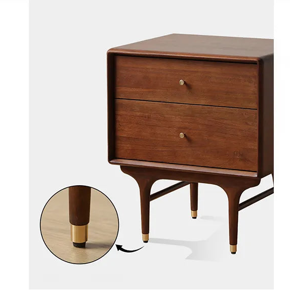 ナイトテーブル ライトブラウン ブラウン ブラック 無垢材 fsz-3305