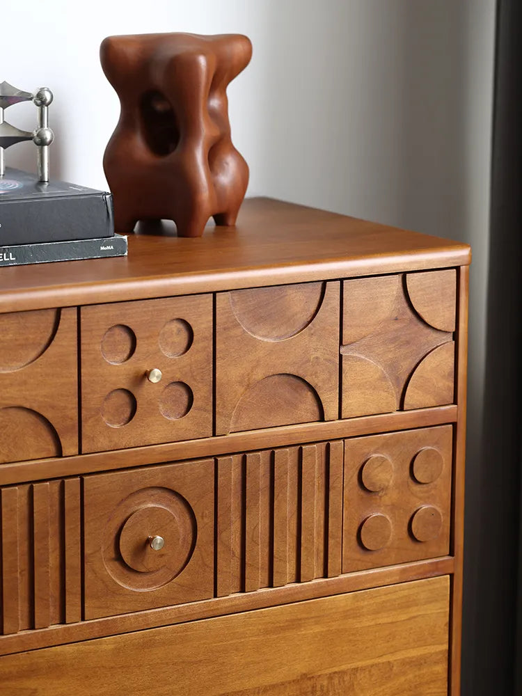 キャビネット ライトブラウン 無垢材 多層板 中密度繊維板 fsz-3307