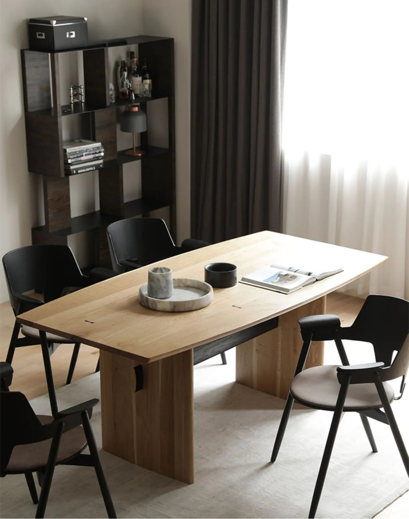 ラック ブラウン ナチュラル オーク fsz-3310