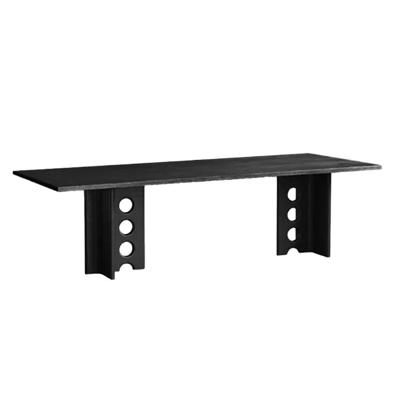 テーブル ナチュラル ダークグレー ブラック オーク fsz-3314