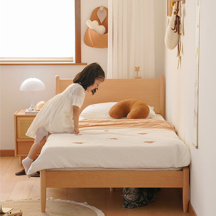 キッズベッド・子供用ベッド　高級ケヤキ製ベッドフレーム  fxgmz-584