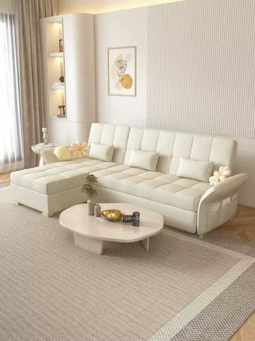 ソファ カウチソファ ソファベッド エアレザー おしゃれ 北欧風 モダン 高級感　　fxgz-279