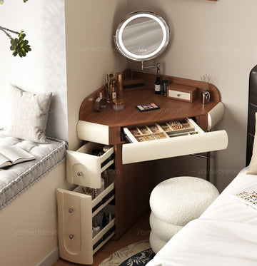 ドレッサー　ミニ省スペース　収納たっぷり隙間壁寄せタイプ　ミラー別途販売fxjc-7227