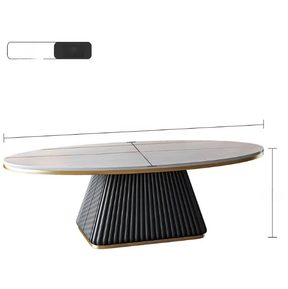 モダンセラミックセンターテーブル｜合成皮革ベース・エレガントデザイン・リビングルームに最適【送料無料】 fxmj-3057