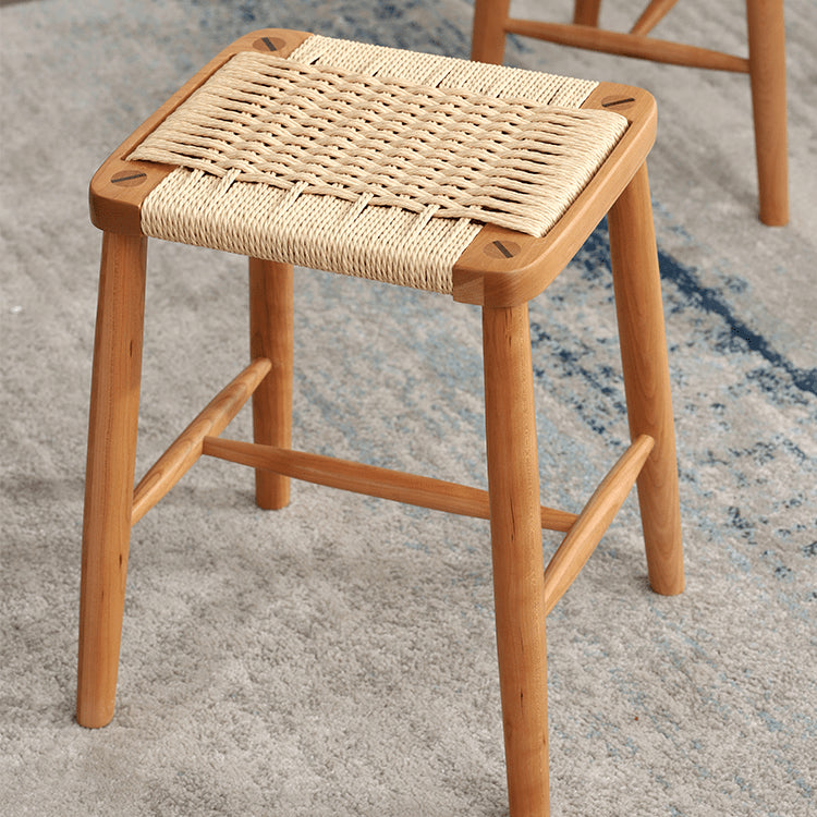 スツール チェリー材フレーム ペーパーコード使用 幅34cm 1脚 キャメル fyg-662