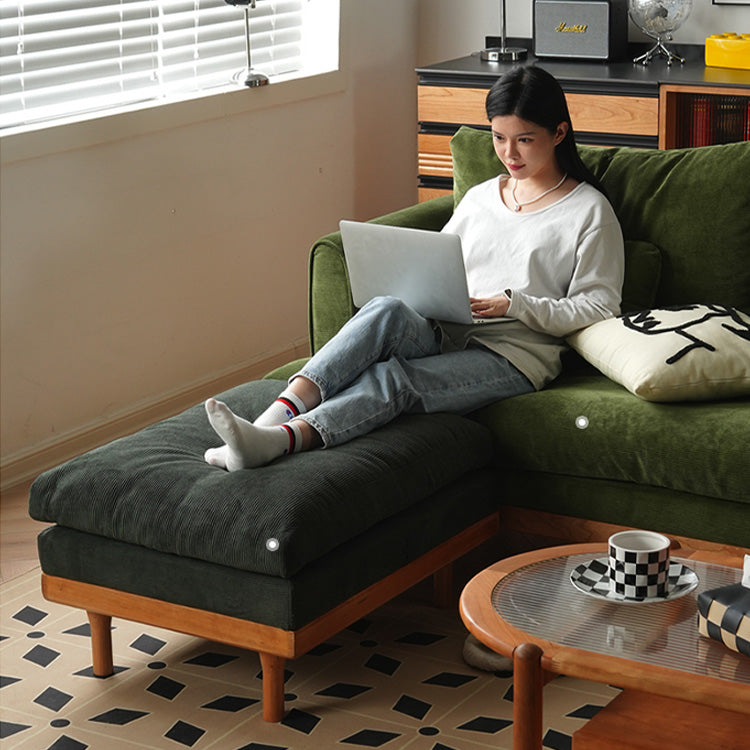 高級チェリー材使用のコーデュロイ生地　ソファ fyx-825 - BestKagu