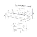 高級チェリー材使用のコーデュロイ生地　ソファ fyx-825 - BestKagu
