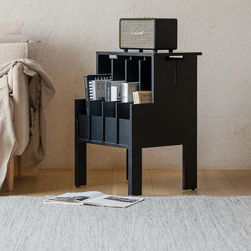 キャビネット ナチュラル ブラック 多層板 オーク fzy-3334