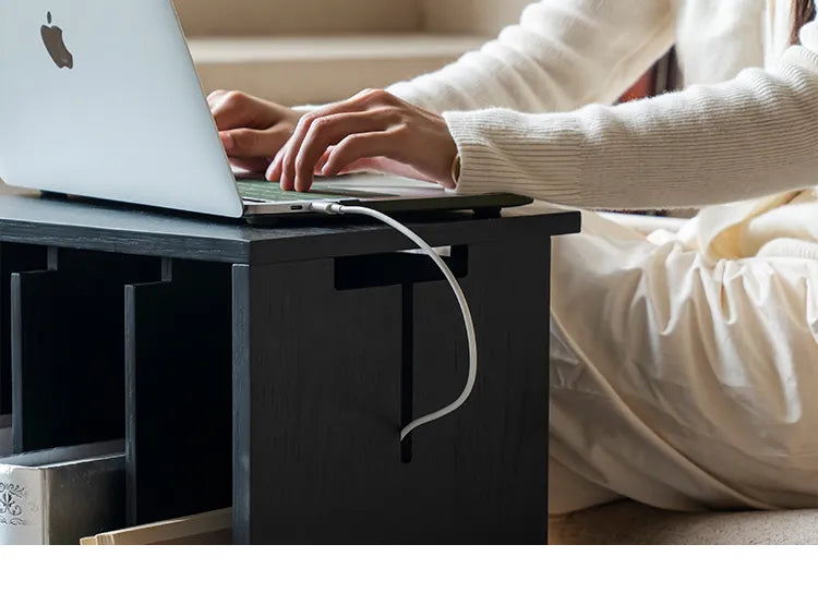 キャビネット ナチュラル ブラック 多層板 オーク fzy-3334