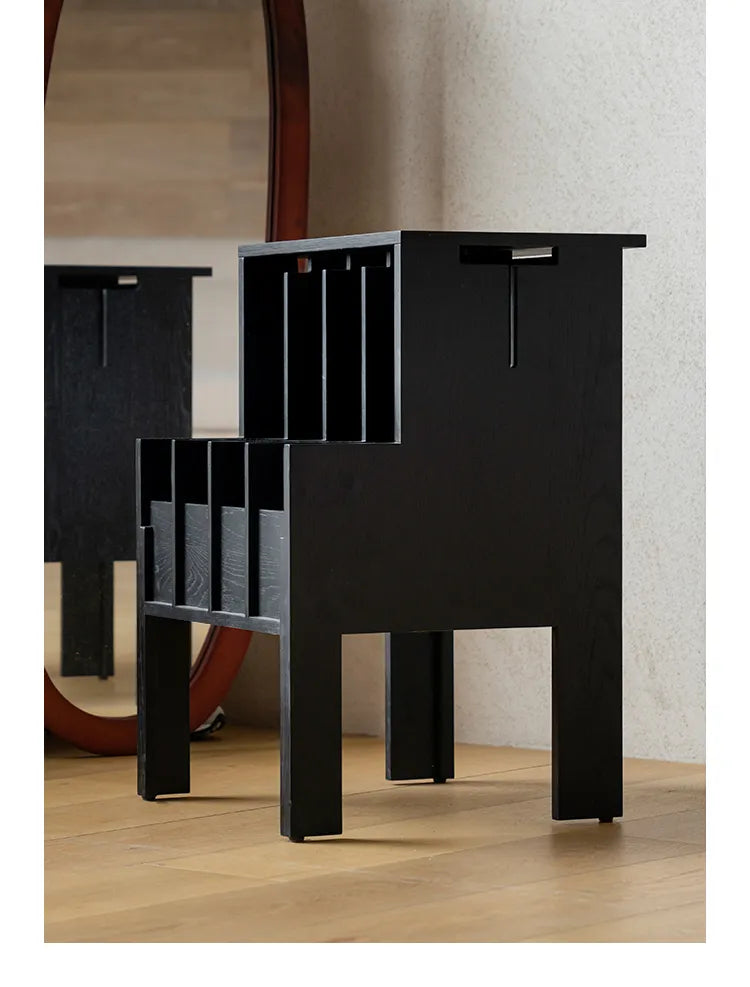 キャビネット ナチュラル ブラック 多層板 オーク fzy-3334