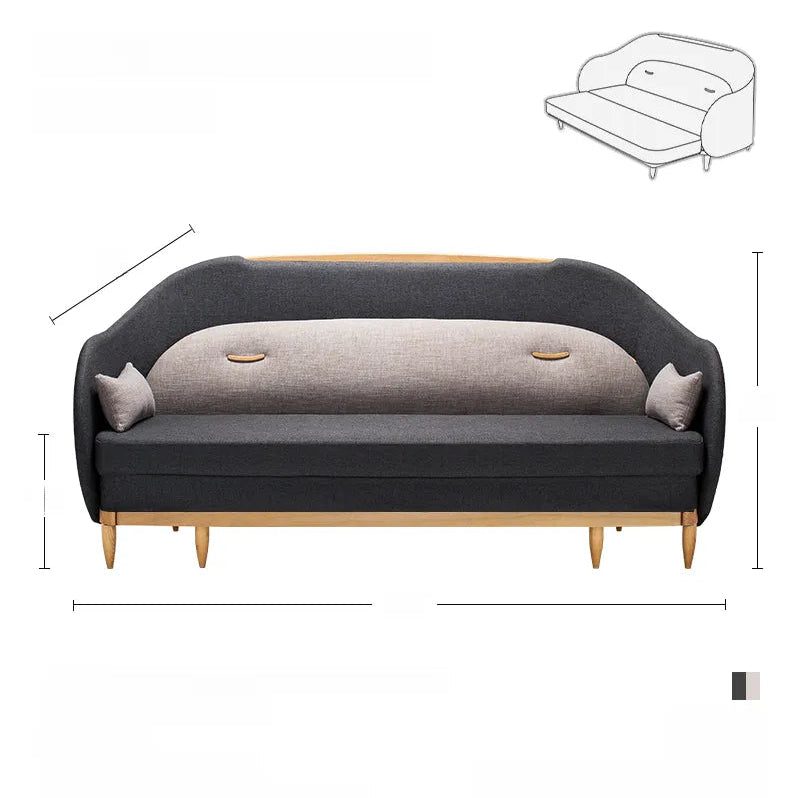 ソファー ダークグレー ベージュ ブルー オーク 多層板 エアレザー ベルベット fzy-3335