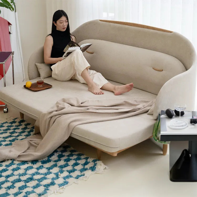 ソファー ダークグレー ベージュ ブルー オーク 多層板 エアレザー ベルベット fzy-3335