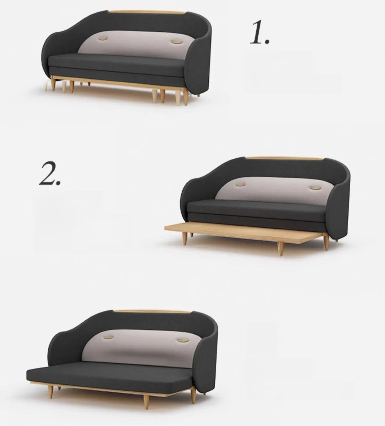 ソファー ダークグレー ベージュ ブルー オーク 多層板 エアレザー ベルベット fzy-3335