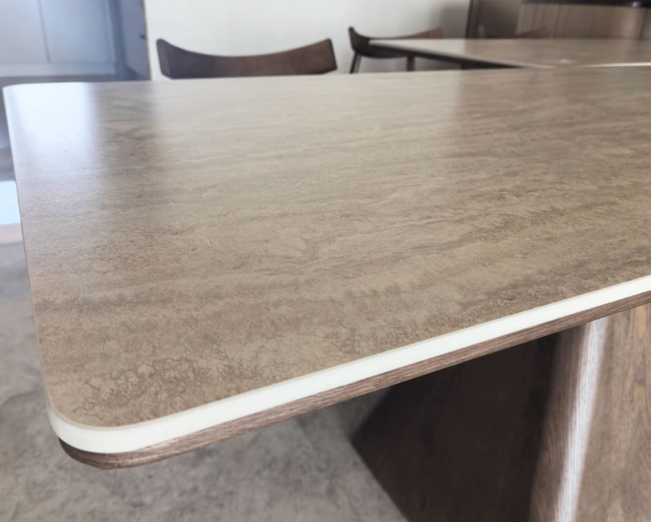 ダイニングテーブル セラミック製天板コンクリート調テーブルhagst-3420