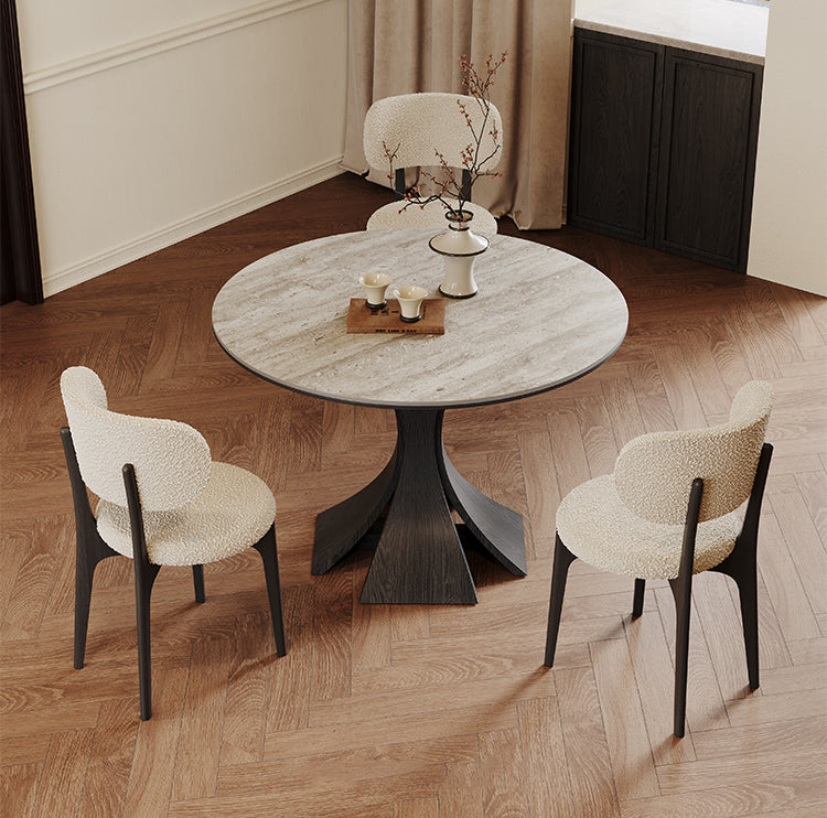 セラミック天板のダイニング丸テーブルhagst-3619