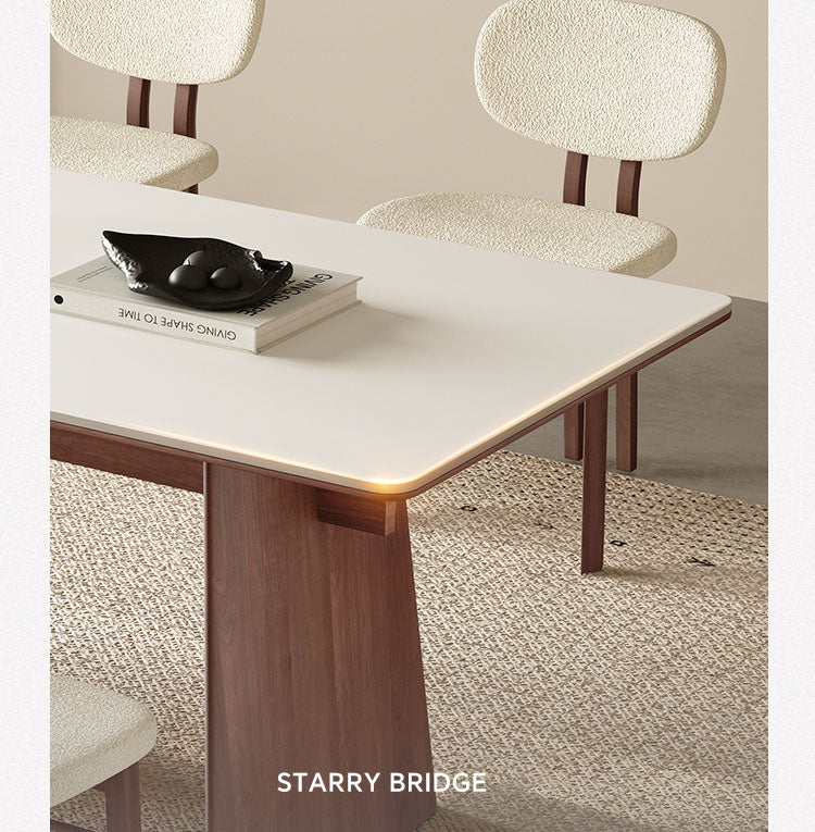 ダイニングテーブル 長方形テーブル セラミック製天板 オーク材