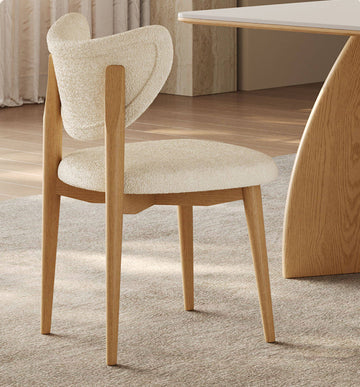 椅子ダイニングチェア　木製  ファブリック  シープボア生地hagst-7355