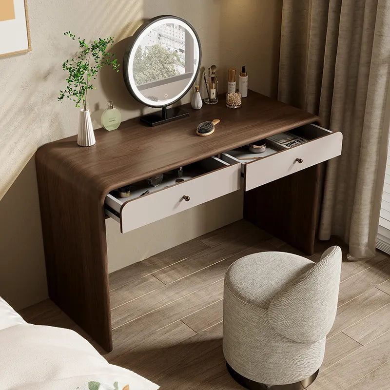 化粧台 ブラウン パイン 多層板 合皮 hdh-3570