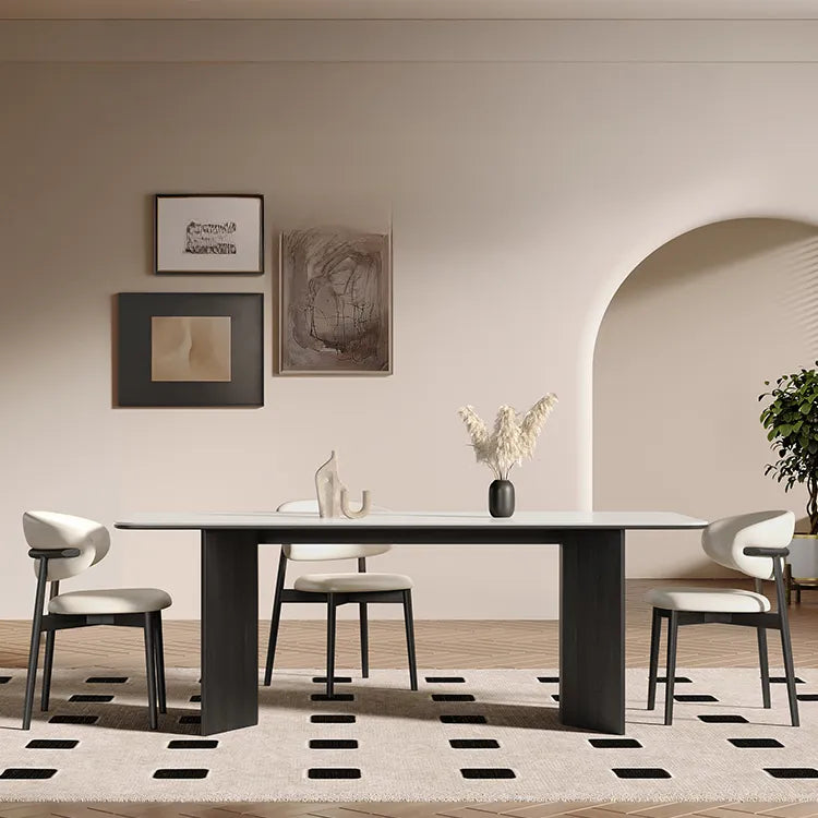 テーブル ホワイト ブラック カラー1 カラー2 カラー3 カラー4 セラミック 多層板 hjj-3640