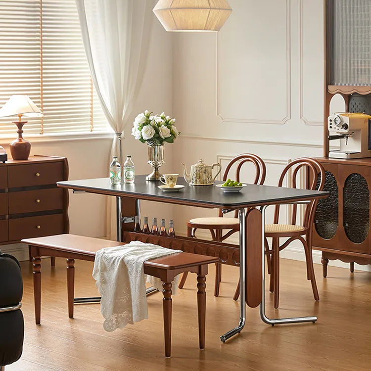 テーブル ホワイト ブラック ベージュ セラミック アッシュ材 多層板 ステンレス hjj-3648