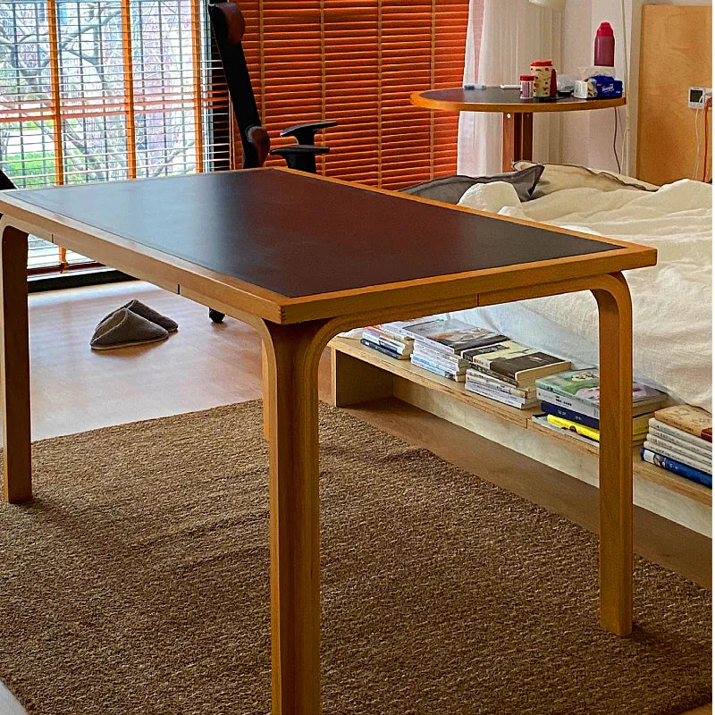 テーブル ライトブラウン ブラック アッシュ材 セラミック hjj-3655