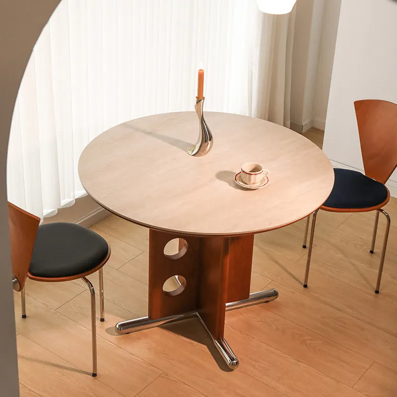 テーブル ベージュ ユリノキ ステンレス 多層板 セラミック hjj-3659