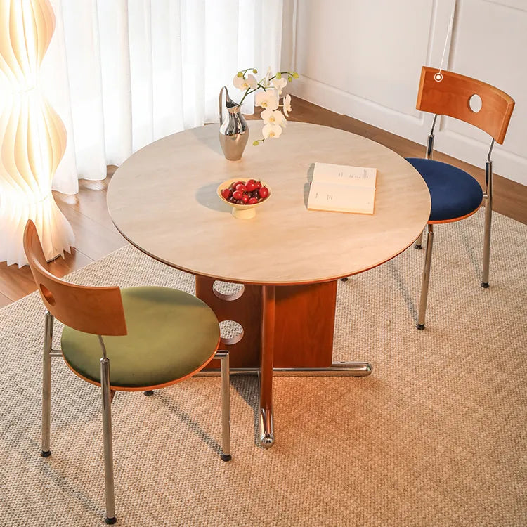 テーブル ベージュ ユリノキ ステンレス 多層板 セラミック hjj-3659