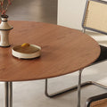 テーブル ライトブラウン 多層板 ステンレス hjj-3674