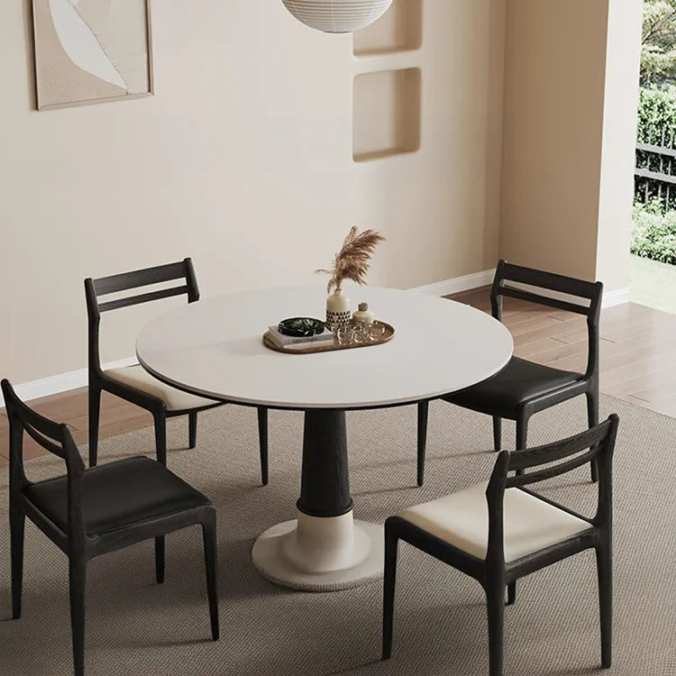 テーブル ホワイト ブラック セラミック オーク 多層板 hjj-3676