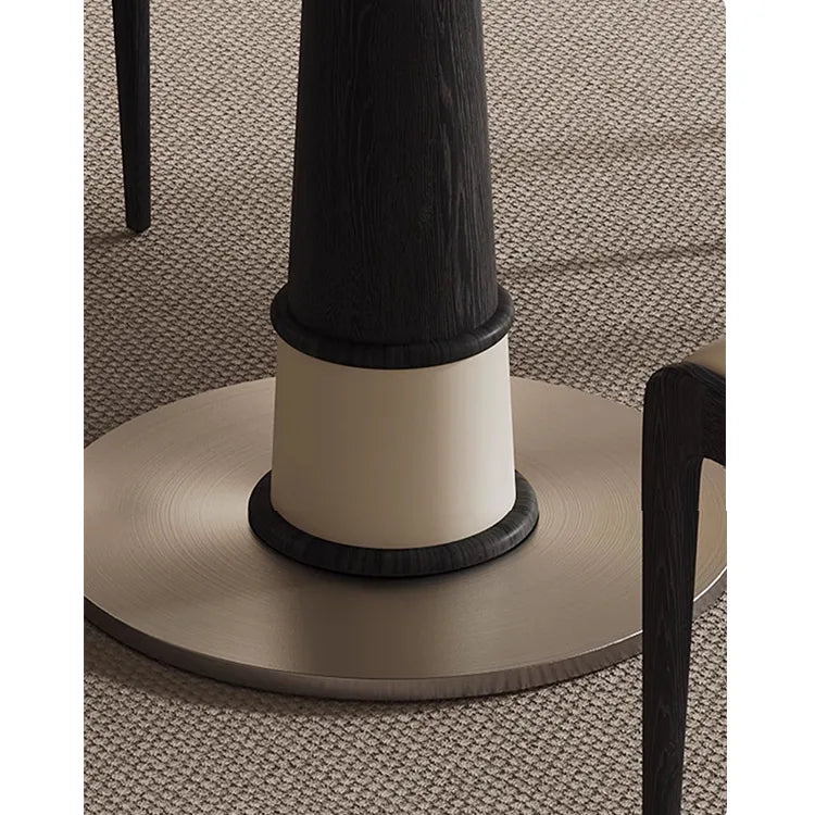 テーブル ホワイト ブラック セラミック オーク 多層板 hjj-3676