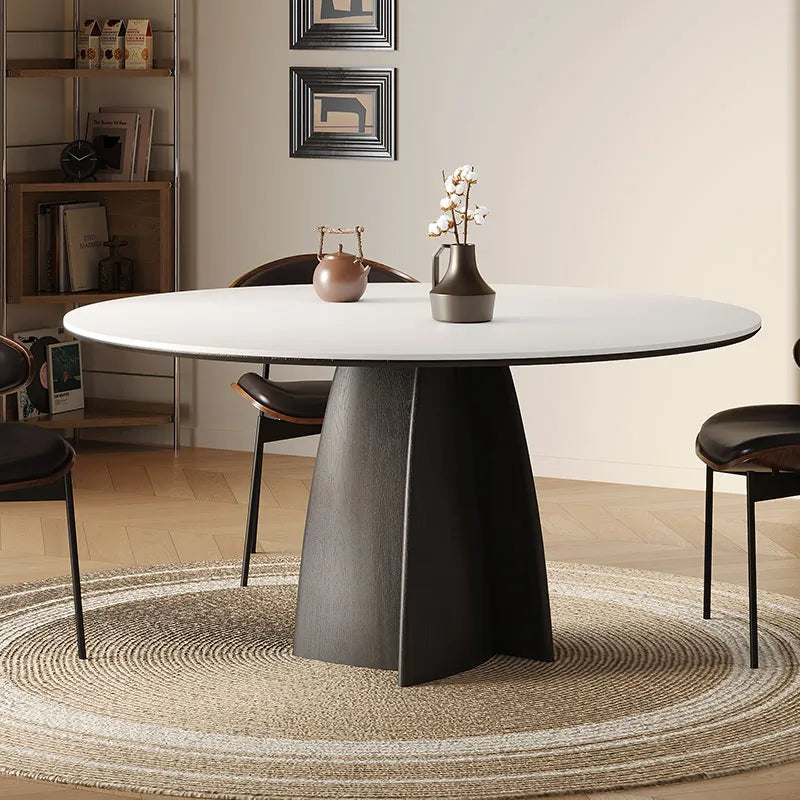 テーブル ホワイト ブラック セラミック 無垢材 多層板 hjj-3677