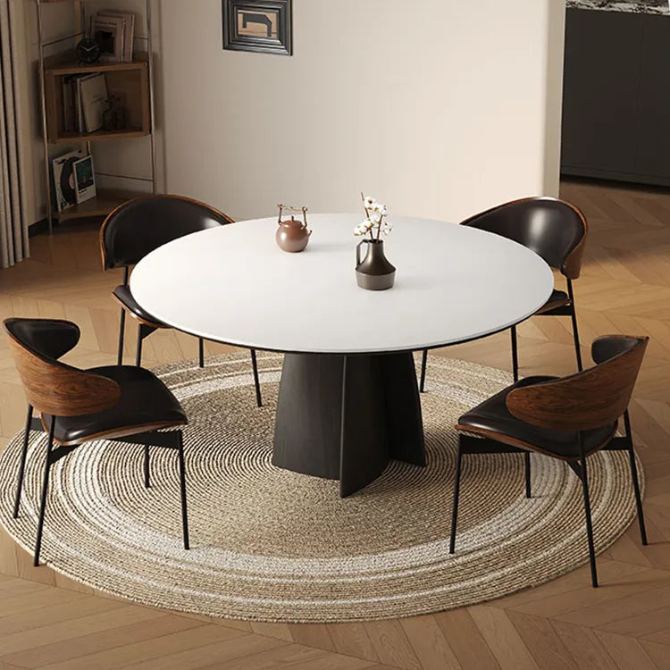 テーブル ホワイト ブラック セラミック 無垢材 多層板 hjj-3677