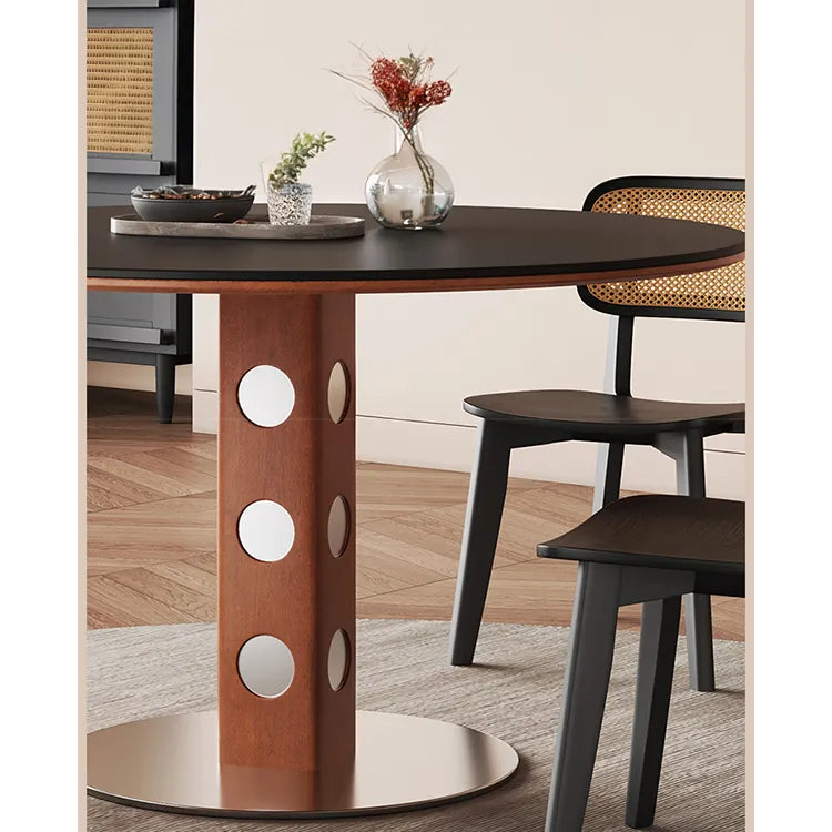 テーブル ホワイト ブラック セラミック オーク 多層板 ステンレス hjj-3679