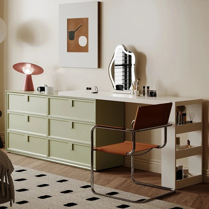 モダンデザインの多層板製化粧台｜収納力抜群で洗練されたインテリアに最適！ hko-4605