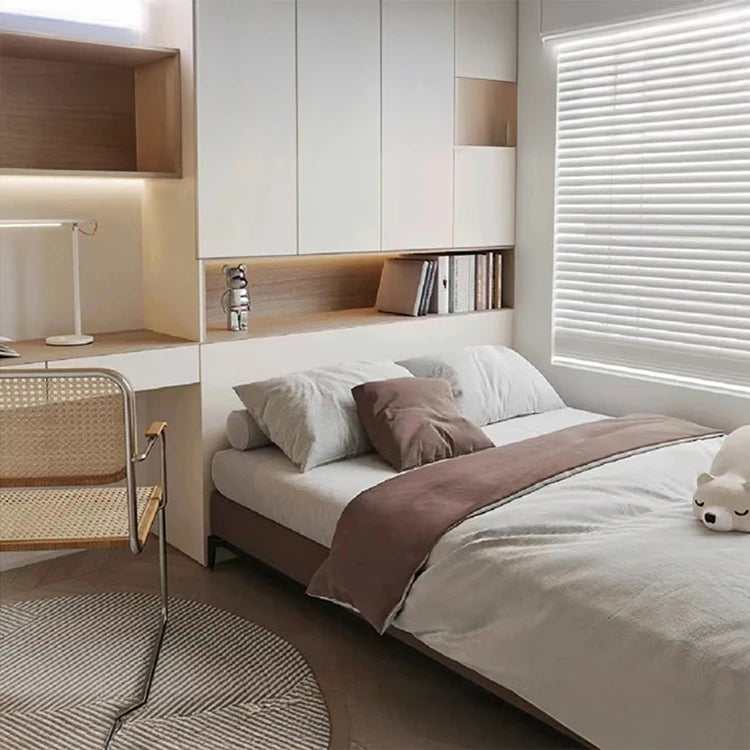 パイン材使用のモダンデザインベッド｜シンプルで洗練されたインテリアに最適！ hlyj-3140