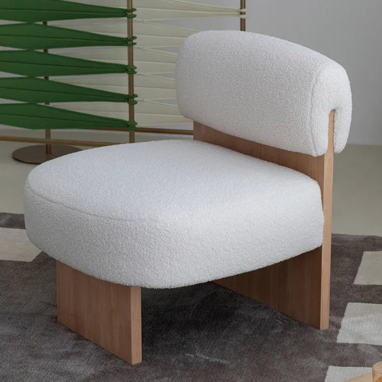 シープボア素材のパーソナルチェア hms-4074