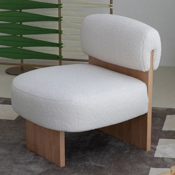 シープボア素材のパーソナルチェア hms-4074