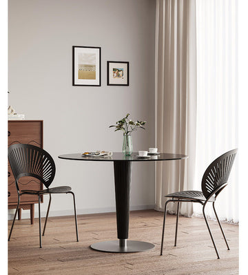 ダイニングテーブル　丸テーブル円形テーブル　セラミック天板＋アッシュ材脚フレームhsgmy-3898